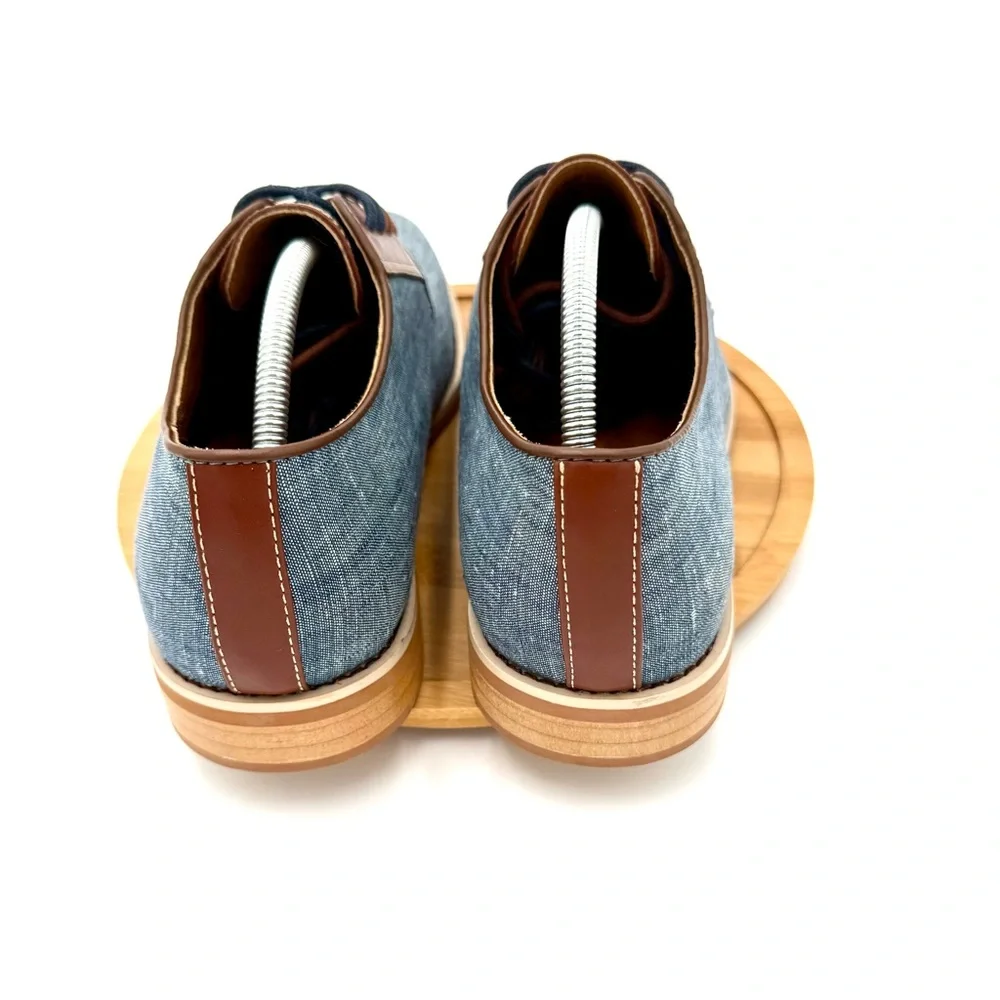 Giorgio Brutini Blue and Tan‎ Oxfords